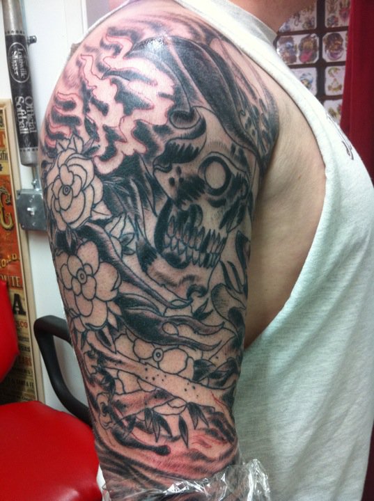 American Traditional Tattoos Two sleeves almost finished